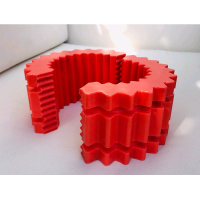 橡胶齿轮齿轮联轴器胶齿弹性体胶齿联轴器6H