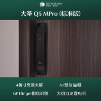 德施曼大圣Q5 MPro(标准版)智能门锁指纹家用全自动大屏可视猫眼密码 高端黑