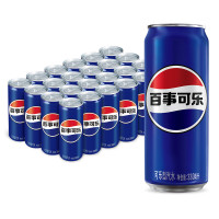 百事可乐 Pepsi 汽水 碳酸饮料 细长罐330ml*24听 新老包装随机发货