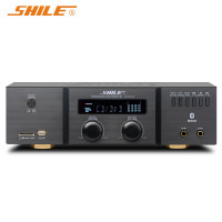 狮乐(SHILE) AV-2011B专业KTV舞台音响定阻功放机 会议室商铺家用卡拉OK音响功放机