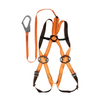 代尔塔/DELTAPLUS506101一体型防坠套装ENKIT01单扣环安全带HAR11+单大钩减震带AN209CD1套