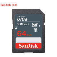 闪迪(SanDisk)64GB SD相机内存卡 C10 拍摄全高清视频 微单/单反数码相机存储卡 坚固耐用 超高性价比