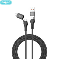 恩谷 4合1 100w二拖二单线快充数据线充电线手机电脑平板通用适用iPhone15 EG-916