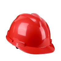 龙云天盾&首盾安全帽工地防砸头盔ABS建筑施工防护头盔安全帽国标V型 红色 LYTD-AQM30