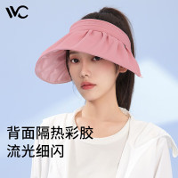 VVC防晒帽女春夏蓓蕾遮阳帽防紫外线夏季户外遮阳帽子 樱花粉