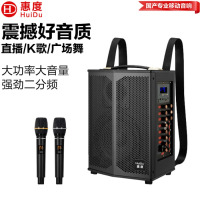 惠度(HuiDu)T-08B专业双数字直播OTG直播音箱立体环绕电视音响户外移动背包音箱