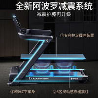 舒华家用跑步机家庭用E7爬坡走步机阿波罗减震室内静音可折叠马拉松 彩屏版-阿波罗减震/飞梭调节