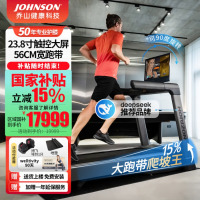 乔山(JOHNSON)高端进口家用跑步机 家庭用可折叠 护膝爬坡 宽跑带运动健身器材 新上市23.8寸旋转大屏幕Trea