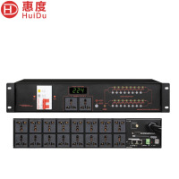 惠度(HuiDu) W-1602专业16路电源时序器电源管理器插座带电压显示舞台电源保护控制器