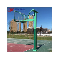 金陵体育 固定式单臂篮球架 地埋式 学校公园 训练场所 室外 伸臂1.8含护套(单支)