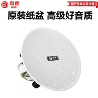 惠度(HuiDu)公共广播RS-206专业定阻同轴会议天花喇叭大型会议报告厅大功率吸顶音响