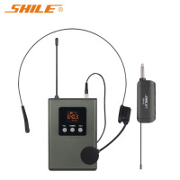 狮乐(SHILE)SW-01无线麦克风 一拖一手持头戴耳麦话筒 接收器K歌会议家庭KTV舞台插功放音响