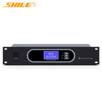 狮乐(SHILE)YW-8专业手拉手会议室麦克风会议系统 有线鹅颈台式会议话筒 主机一台