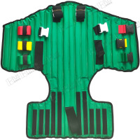 普锐救生 胸背固定夹板 躯干颈椎胸背绿色担架 胸部固定装置固定器