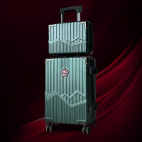 龙云天盾办公文具摆件退役退伍纪念品军旅礼物双层行李箱套装