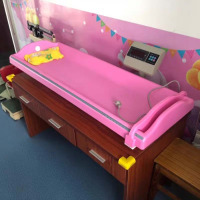 乐佳利康婴幼儿电子秤厂家直供 卧式婴儿身高体重秤 卧式测量床HW-B60型 HW-B60粉色