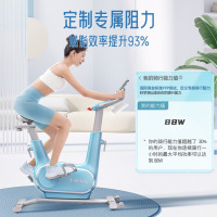 舒华(SHUA)ES3精灵动感单车家用智能健身器室内脚踏自行车SH-B369P皓月白