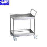 誉卓远户外不锈钢周转手推车双层静音600*300*800mm