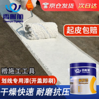 香榭丽马路划线漆快干型道路标线漆停车位地标油漆 3kg白色