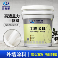 香榭丽外墙涂料乳胶漆水性 白色 20kg 家用仓房工厂工程抗碱防水防潮五合一