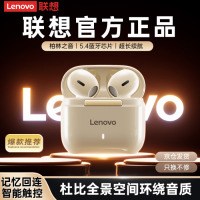 联想(lenovo)真无线蓝牙耳机 半入耳式耳机 蓝牙5.4音乐运动游戏耳机 适用苹果华为小米手机 TA100月岩白