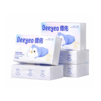 德佑乳霜柔纸巾宝宝专用超柔纸巾新生儿保湿乳霜纸120抽*5包