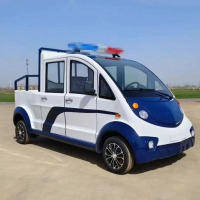 统航双排5座电动巡逻车皮卡车四轮观光车带斗物业保安巡查车景区校园巡视车摆渡电瓶车