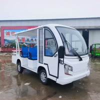 龙云天盾电动观光车3排8座景区厂区接待游览车电动四轮载客转运巡修车载客中转车 敞篷标配
