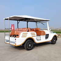 龙云天盾电动四轮观光车三排8座复古老爷车景区游览摆渡车楼盘接待电瓶车校区机场载客观光车