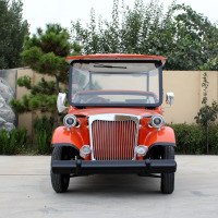 龙云天盾电动观光车复古老爷车景区接待载客游览车物业看房车电动四轮酒店会所接待电瓶车 三排8座