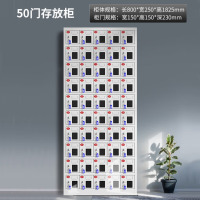 鼎南 手机柜存放柜多门保管对讲机带锁电子设备寄存柜50门亚克力窗