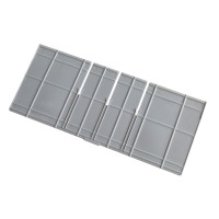 鼎南塑料周转箱盖货架配套储物箱零件盒通用盖板 280长隔板*10个装