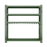 鼎南绿色防爆盾牌架货架头盔器材架战备物资架200KG/层