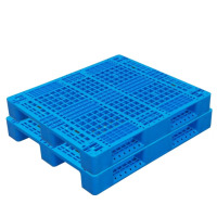 鼎南 网格川字塑料托盘内置钢管叉车仓库货架托盘卡板栈板铲板垫仓板防潮板 全新料1200*1000*150mm 八钢