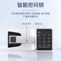 鼎南保密柜文件柜办公资料档案凭证柜蓝白通双节带抽[国保智能锁]