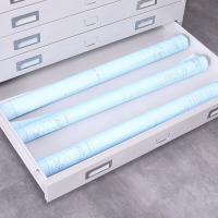 鼎南底图柜文件钢制资料工程图纸菲林多层抽屉地图储物柜1号双节军绿