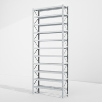 鼎南项目型500kg/层货架 L内190*60*500cm*11层白色主架zwdz