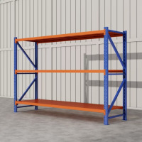 鼎南 项目型500kg/层货架 280*80*200cm*3层蓝橘色主架zwdz