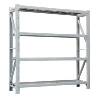 鼎南重型货架仓储700kg/层仓库库房置物储物架 200*50*200cm四层白主