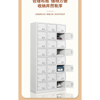 鼎南更衣柜铁皮柜员工宿舍柜存包柜带锁鞋储物柜二十四门储物柜0.9mm