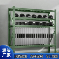 龙云天盾盾牌货架消防锹镐架铁锨铁锹军绿色装备器材存放架物资工具摆放架 存放架中型
