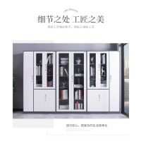 龙云天盾文件柜铁皮柜带锁办公室资料柜更衣铁柜财务保密柜档案柜矮柜 拆装-左器更+右器更