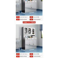 龙云天盾不锈钢西药器械柜药品柜牙科无菌物品存放柜子诊所试剂消毒柜 上下玻(304不锈钢)