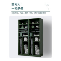 龙云天盾指挥器材柜单人战斗装备携行柜防爆物资存放柜背囊头盔盾牌组合柜 双人装备柜+灰白