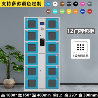 龙云天盾智能压克力透明窗超市条码电子置物柜人脸识别寄存柜微信扫码储物 12门自编码