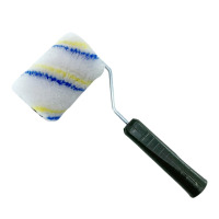 鼎南 滚刷 涂料滚刷筒刷 普通中长毛滚筒刷 化纤油漆刷子 刷墙工具清洁涂刷工具4英寸