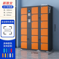 龙云天盾超市电子存包柜指纹条码智能储物柜扫码人脸识别寄存柜手机柜 18门自设密码