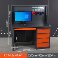 龙云天盾CNC加工中心数控大型机床龙门款专用重型刀具柜电脑桌工作桌 龙门款LDJ01-A款工作桌
