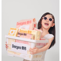 德佑一次性洗脸巾云朵款加大加厚干湿两用洁面洗脸巾 [悬挂式黄色]150抽*1包