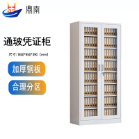 鼎南文件柜铁皮柜办公柜钢制资料柜档案柜储物柜财务室文件柜通门凭证柜(七隔板)常规款